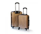 3 Piece Blue Star Luggage Set - Silver