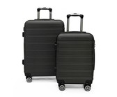 Side Kick - Topaz 2 Piece Luggage Set - Charcoal