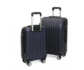 3 Piece Hard Outer Shell Luggage Set - Pink