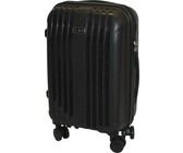 Travel Mate 56cm Hard Shell Zipper 8 Wheel Cabin Trolley L-329C Black