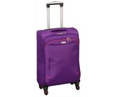 Travel Mate 56cm Hard Shell Zipper 8 Wheel Cabin Trolley L-329C Black