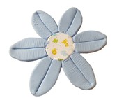 Flower Baby Bath Mat/ Sponge Pad - Blue 0-6 Months
