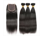 Wendy Queen 4x4 Lace Closure Natural Straight Hair Wig - 18 Inch