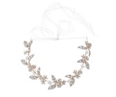 Olive Tree - Metal Leaf & Flower Styled Headband - Bridal / Formal Event