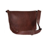 King Kong Leather Post Man Bag/ 13 Messenger Bag - Brown"
