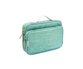 Portable Double-layer Tablet Travel Digital Storage Bag-Blue