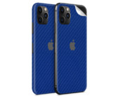 Blue Carbon Fibre Vinyl Skin for iPhone 11 Pro - Two Pack
