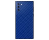 Blue Carbon Fibre Vinyl Wrap for Samsung Note 10 - Two Pack