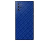 Blue Carbon Fibre Vinyl Wrap for Samsung Note 10 Plus - Two Pack