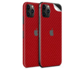 Red Carbon Fibre Vinyl Skin for iPhone 11 Pro - Two Pack