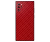 Red Carbon Fibre Vinyl Wrap for Samsung Note 10 Plus - Two Pack