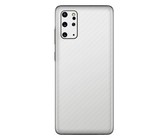White Carbon Fibre Vinyl Wrap for Samsung S20 Plus - Two Pack