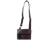 Blackcherry Structured Cross Body With Top Handle