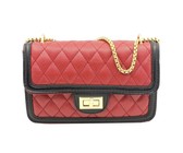 Blackcherry Structured Cross Body With Top Handle