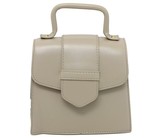 Blackcherry Structured Cross Body With Top Handle