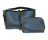 Fino Pu Leather Crossbody Shoulder Bag & Purse Set- Dusty Pink