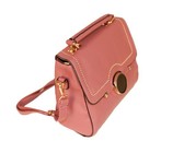 Fino Pu Leather Crossbody Shoulder Bag & Purse Set- Dusty Pink