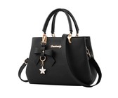 Fino Pu Leather Crossbody Shoulder Bag & Purse Set- Dusty Pink