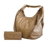 Fino Stylish PU Leather Bag with Purse-Brown