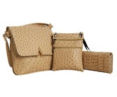Off To Blue Hand Woven Round Rattan Bag Shoulder Leather Straps - Bali