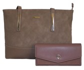 CRC Premium 1076 Tote HandBag - Coffee
