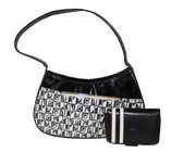 Beagles Lafiguera Ladies PU Shoulder Bag - Dark Silver 16753