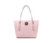 Fino 2 Pcs Genuine Leather Shoulder Handbag & Purse Set N.BLUE