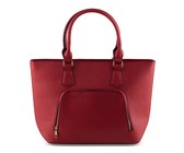 Lily & Rose PU Mock Croc Detailed Handbag - Avocado Green