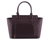 Lily & Rose PU Mock Croc Detailed Handbag - Avocado Green