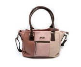 Off To Blue Hand Woven Round Rattan Bag Shoulder Leather Straps - Bali