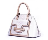 Lily & Rose PU Mock Croc Detailed Handbag - Avocado Green
