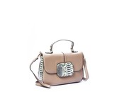 Lily & Rose PU Mock Croc Detailed Handbag - Avocado Green