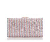 Off To Blue Hand Woven Round Rattan Bag Shoulder Leather Straps - Bali