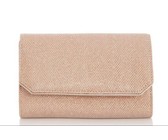 Fino Pu Leather Crossbody Shoulder Bag & Purse Set- Dusty Pink