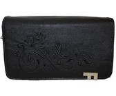 Fino Patent Faux Leather Heart Design Clutch Bag