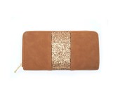 Fino Patent Faux Leather Heart Design Clutch Bag