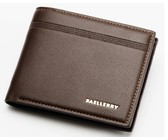 Fino Laser In Scripted Hip Genuine Leather Wallet - Brown (Hl1333)