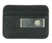 Genuine Leather Minimalist Wallet With Magnetic Money Clip RFID Blocking