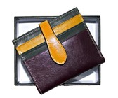 Fino Laser In Scripted Hip Genuine Leather Wallet - Brown (Hl1333)