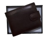 Kurgan Kenani Ostrich Leather Mens Wallet - Cognac