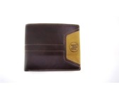 Fino Laser In Scripted Hip Genuine Leather Wallet - Brown (Hl1333)