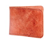 Genuine Leather Minimalist Wallet With Magnetic Money Clip RFID Blocking