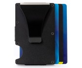 Genuine Leather Minimalist Wallet With Magnetic Money Clip RFID Blocking