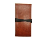 Fino Laser In Scripted Hip Genuine Leather Wallet - Brown (Hl1333)