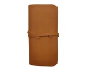 Fino Laser In Scripted Hip Genuine Leather Wallet - Brown (Hl1333)