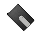 TROIKA Business Card Case with Hydrodynamic Opening -Titanium Grey