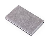 TROIKA Business Card Case with Hydrodynamic Opening -Titanium Grey