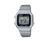 Casio Men's B650WD-1ADF Retro Digital Square Watch - Silver