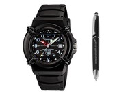 Casio Mens HDA-600B-1BVDF Analog Watch Bundle