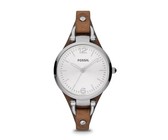 Fossil Ladies Georgia Sand Leather Strap Watch - ES2830